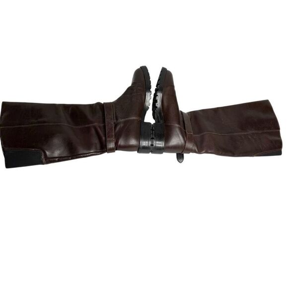 La Canadienne brown buckle pull on knee high leather boots size 6 - Picture 8 of 14